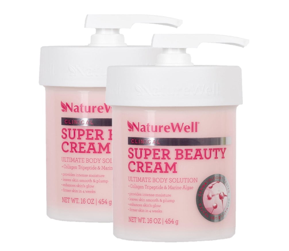 2 Pack | NatureWell Super Beauty Cream Ultimate Body Solution for Face & Body (16 oz.)
