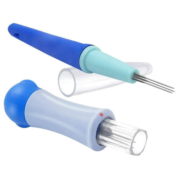 2 Pack Needle Felting Tools,Pen Style Tool with 3 Needles and Punch