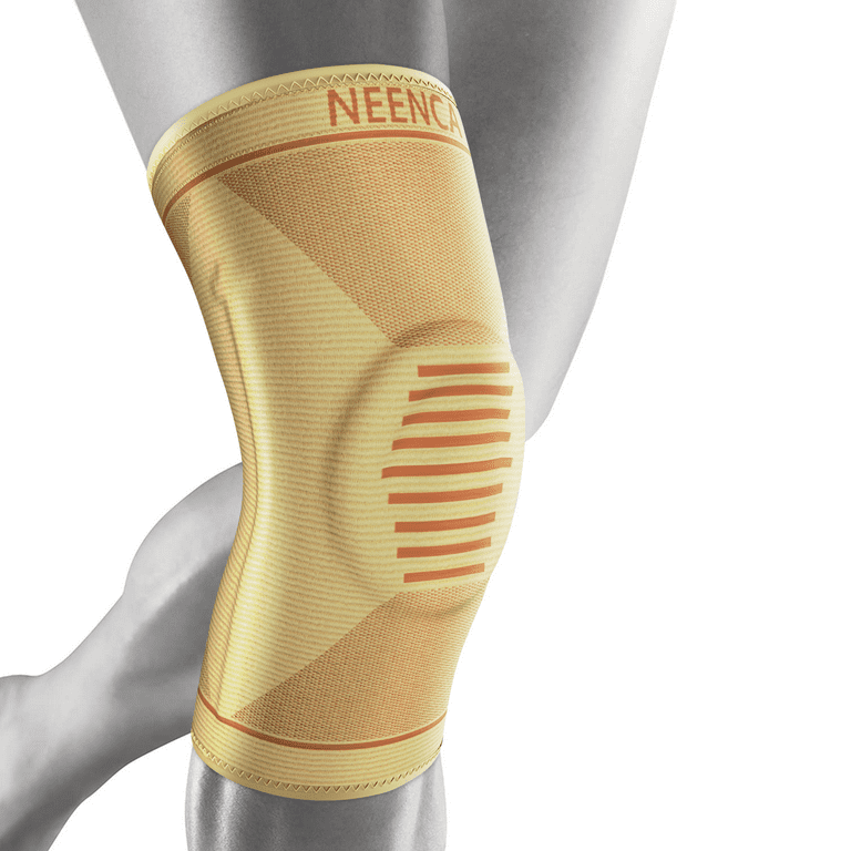 2-Pack Neenca Graphene Knee Pads, Medical Knee Brace, Unisex, Gold