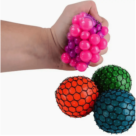 2-Pack Neon Mesh Squeeze Ball 3"