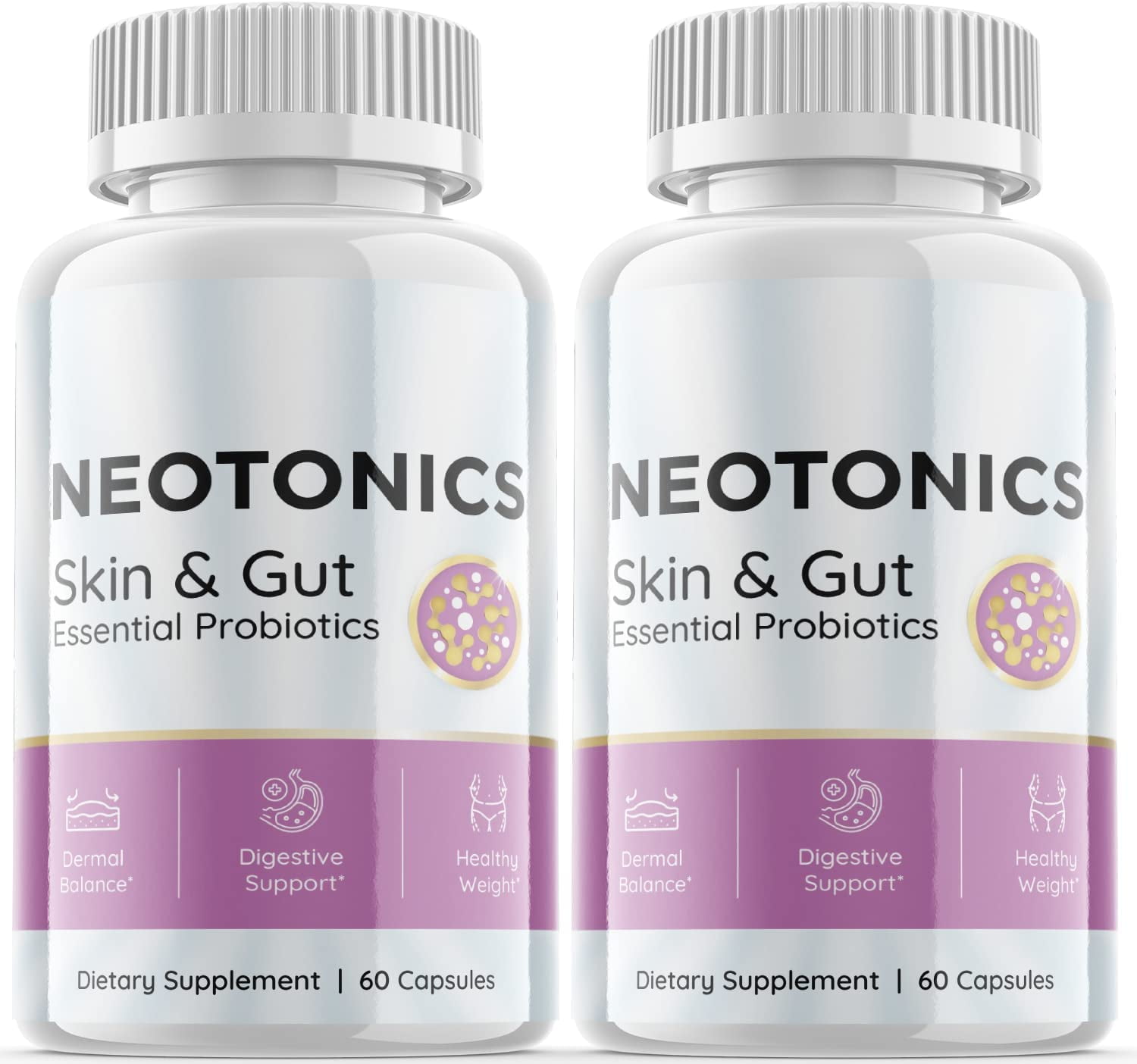 (2 Pack) Neotonics Dietary Supplement for Digestion and Healthy Gut