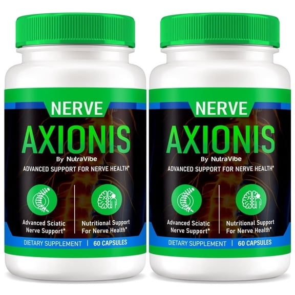 (2 Pack) Nerve Axionis Capsules, Official Nutritional Support For Nerve Health, All Natural NerveAxionis Vitamins For Healthy Nerves, Premium Pills, Pastillas Review (120 Capsules)