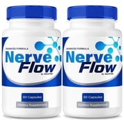2 Pack Nerve Flow   Daily Support Formula with a Balanced Blend for Nerve Health, Comfort, and Function | NerveFlow Easy-to-Swallow Pills for Daily Nerve Support 120 Capsules