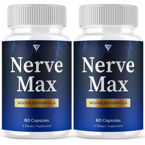 (2 Pack) Nerve Max Brain Support, NerveMax Supplement (120 Capsules)