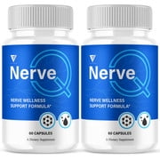 (2 Pack) Nerve Q Brain Wellness Support, NerveQ Pills (120 Capsules)
