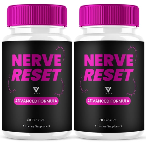 (2 Pack) Nerve Reset Advanced Support, NerveReset Nootropic Pills (120 Capsules)