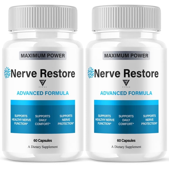 (2 Pack) Nerve Restore Advanced Formula, NerveRestore Max Health (120 Capsules)