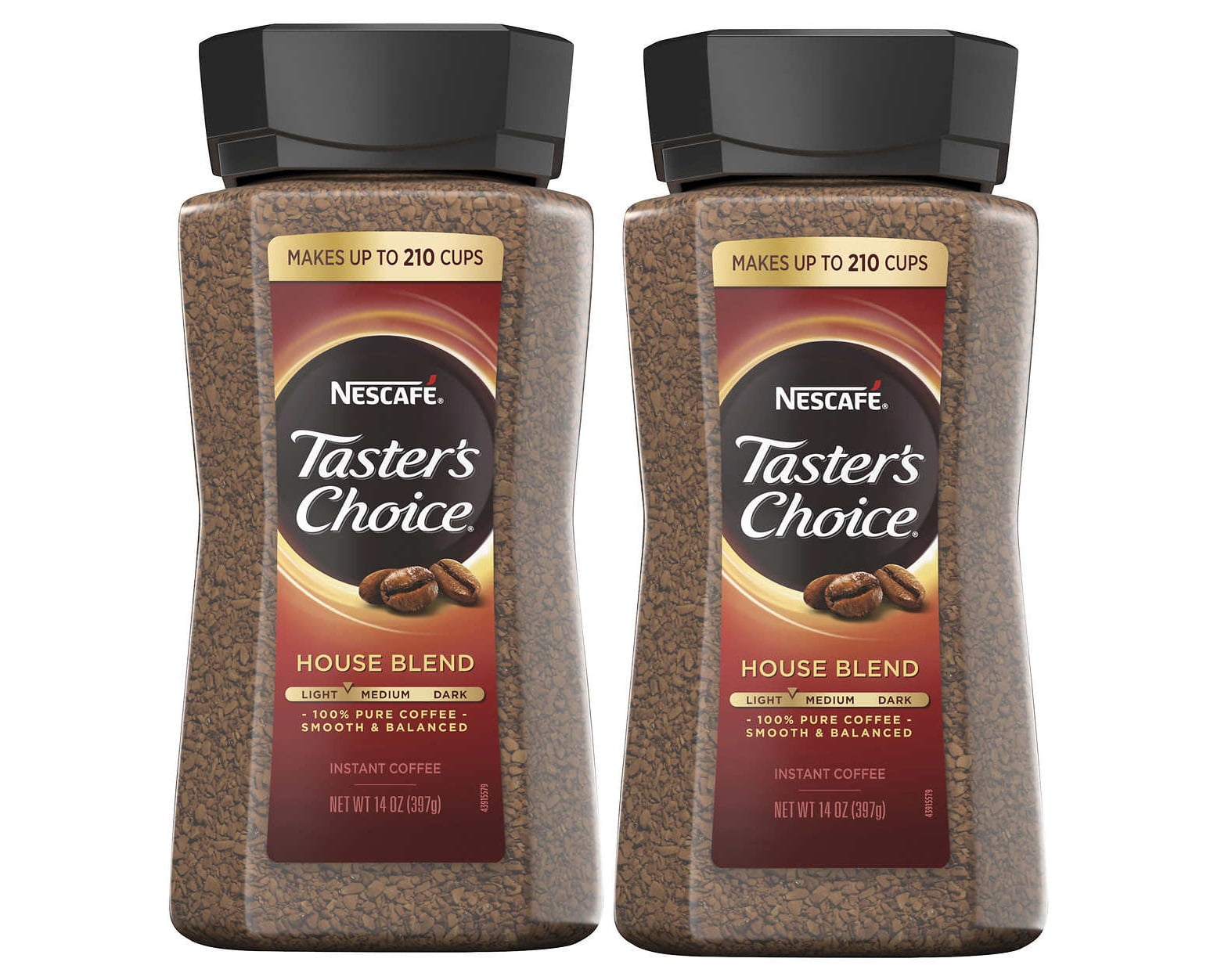 2 Pack | Nescafe Taster's Choice Instant Coffee, House Blend, 14 oz