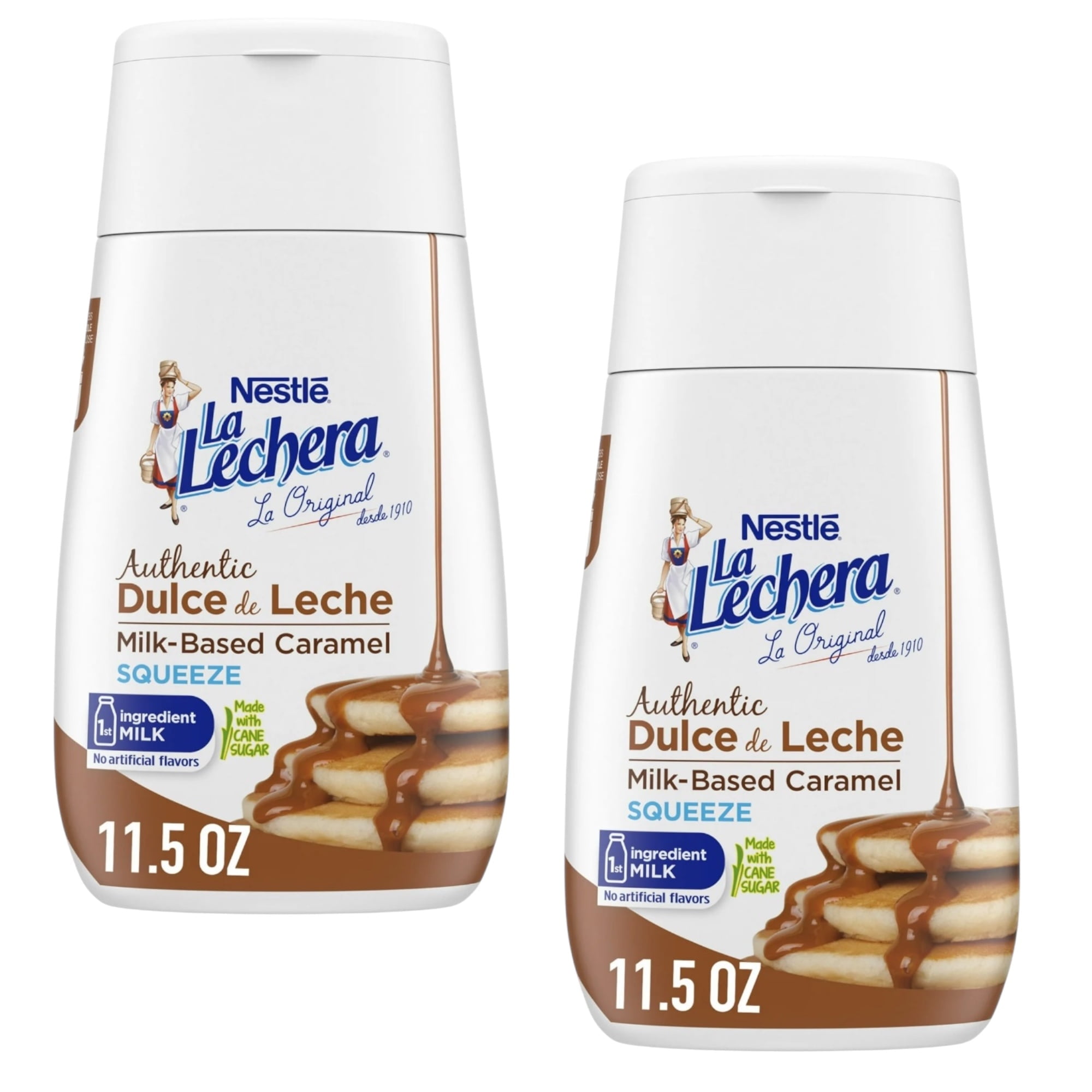 ( 2 Pack ) Nestlé La Lechera Dulce de Leche Milk Based Caramel Sauce, Squeeze Bottle 11.5 oz