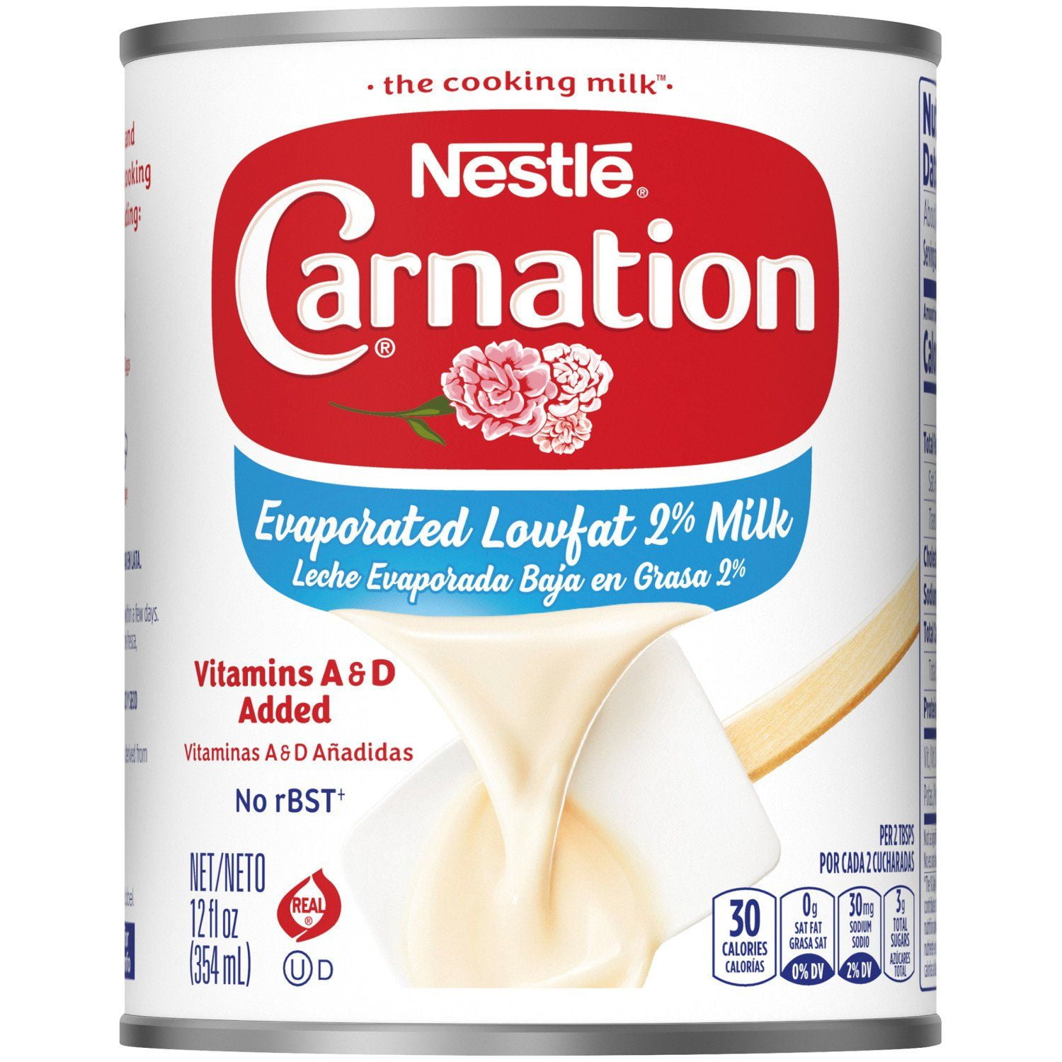 Nestle Carnation Evaporated Low-Fat 2% Milk, 2 Pack, 12 oz