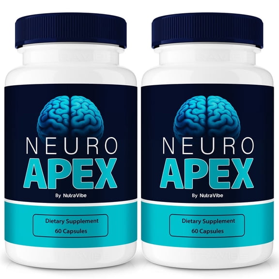 (2 Pack) Neuro Apex Pills – Daily Formula with a Natural Blend to Help Maintain Focus, Memory & Concentration | Clean, Gentle, Easy-to-Swallow Capsules for Everyday Sharpness (120 Capsules)
