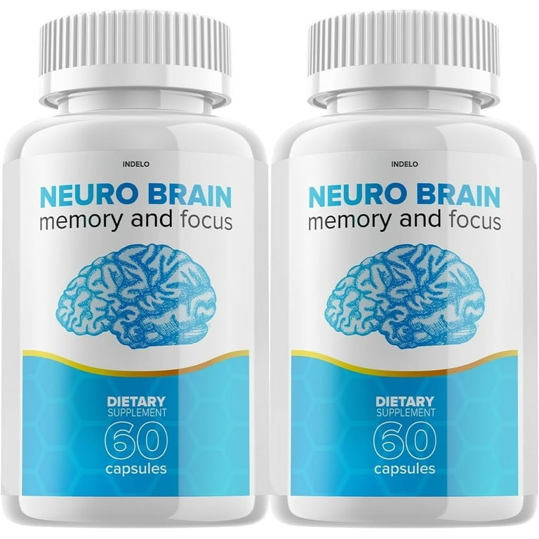 2 Pack Neuro Brain and Focus Supplement, Neuro Brain Memory