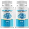 thumbnail image 1 of 2 Pack Neuro Brain and Focus Supplement, Neuro Brain Memory Focus and Cognitive Support, Neuro Brain Pills Nootropic NeuroBrain to Boost Memory Neuro Brain Vitamin 120 Capsules, 1 of 3