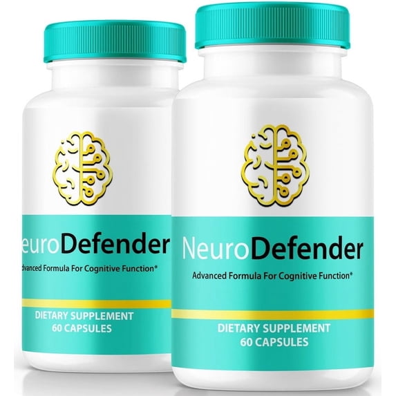 (2 Pack) Neuro Defender Capsules, Unlock Your Potential With NeuroDefender Formula - Supports Cognitive Health, All Natural Pills For Concentration, Memory and Focus,NeuroDefender (120 Capsules)