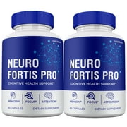 2 Pack Neuro Fortis Pro Capsules, Advanced Maximum Strength, NeuroFortis Pro Supplement Pills for Brain and Cognitive Health