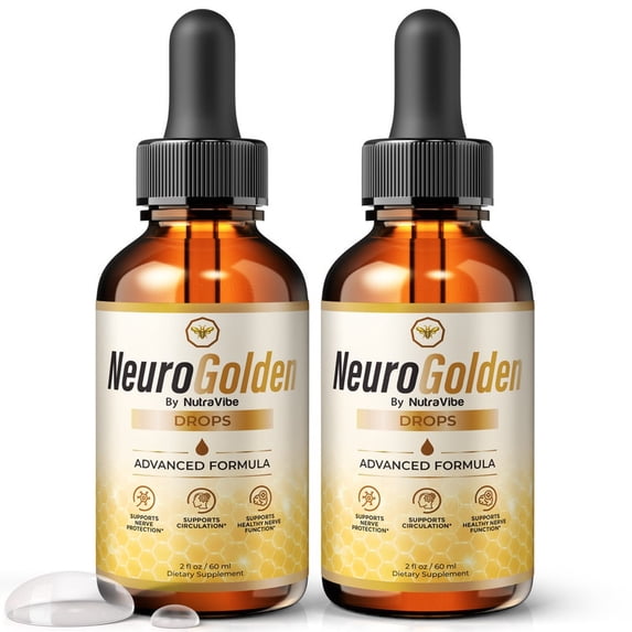 (2 Pack) Neuro Golden – Natural Daily Support Blend for Nerves, Memory ...