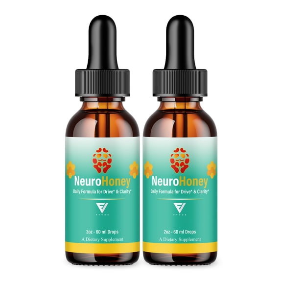 (2 Pack) Neuro Honey Advanced Formula Drops, NeuroHoney Memory Support (4oz)