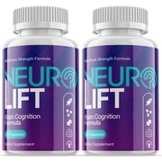 2 Pack Neuro Lift - Nootropic Memory Booster Dietary Supplement for Focus, Memory, Clarity, Energy - Advanced Cognitive Formula for Maximum Strength - 120 Capsules
