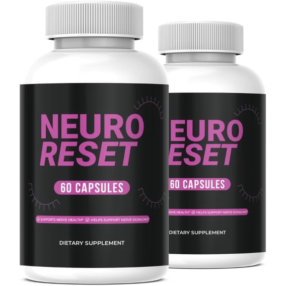 (2 Pack) Neuro Reset Brain and Memory Support Supplement, Neuro Reset Pills Premium Formula - 120 Count