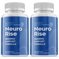thumbnail image 1 of (2 Pack) Neuro Rise - Dietary Supplement for Hearing - Tinnitus Support for Healthy Middle and Inner Ear Structures, Including Cilia, Nerves and Blood Supply - 120 Capsules, 1 of 2