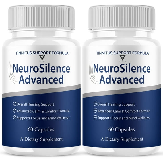 (2 Pack) Neuro Silence Tinnitus Support Supplement, NeuroSilence (120 Capsules)