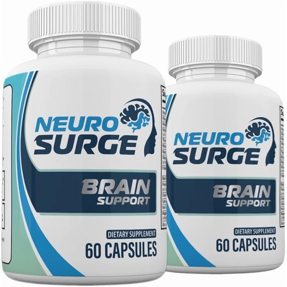 (2 Pack) Neuro Surge Brain and Memory Support Supplement, Neuro Surge Pills Premium Formula - 120 Count