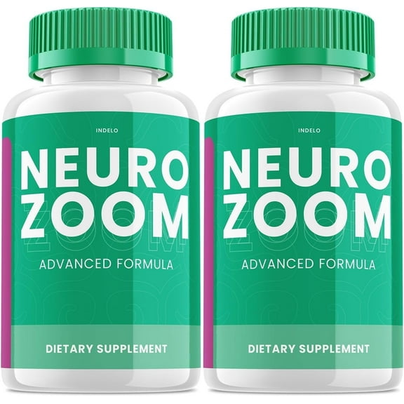 2 Pack Neuro Zoom Brain Boost Supplement, Neuro Zoom Advanced Memory Support Formula, Neuro Zoom Pills Nootropic to Reduce Brain Fog, Neuro Zoom to Boost Memory, NeuroZoom Reviews 120 Capsules