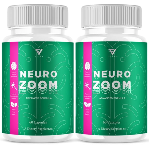 (2 Pack) Neuro Zoom Brain & Nerve Support, NeuroZoom Advanced Supplement (120 Capsules)