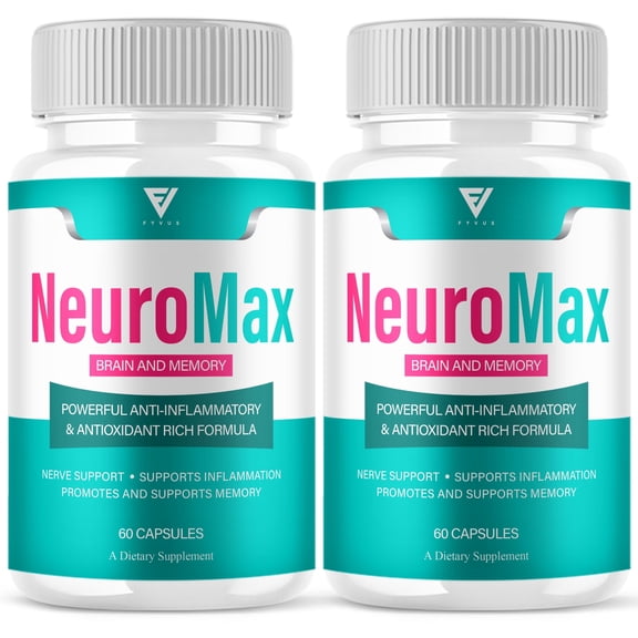 (2 Pack) NeuroMax Brain and Memory Support Supplement Neuro Max Capsules, NeuroMax Brain and Memory Multivitamin (120 Capsules)