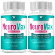 2 Pack NeuroMax Brain and Memory Support Supplement Neuro Max Capsules, NeuroMax Brain and Memory Multivitamin 120 Capsules