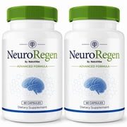 2 Pack NeuroRegen Pills   Daily Formula with a Natural Blend to Help Maintain Focus, Memory & Concentration | Clean, Gentle, Easy-to-Swallow Capsules for Everyday Sharpness 120 Capsules