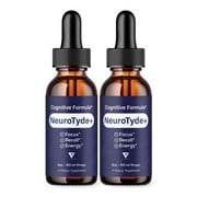 (2 Pack) NeuroTyde Nootropic Drops, NeuroTyde Brain Health Formula (4oz)