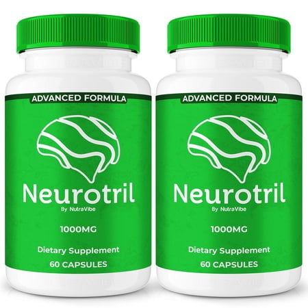 (2 Pack) Neurotril – Daily Formula with a Natural Blend to Help Maintain Focus, Memory & Concentration | Clean, Gentle, Easy-to-Swallow Neurotril Capsules for Everyday Sharpness (120 Capsules)