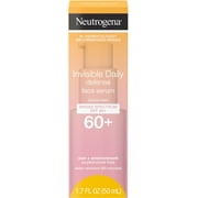 2 Pack - Neutrogena Invisible Daily Defense Face Serum with Broad Spectrum SPF 60+, 1.7 fl. oz 1 ea