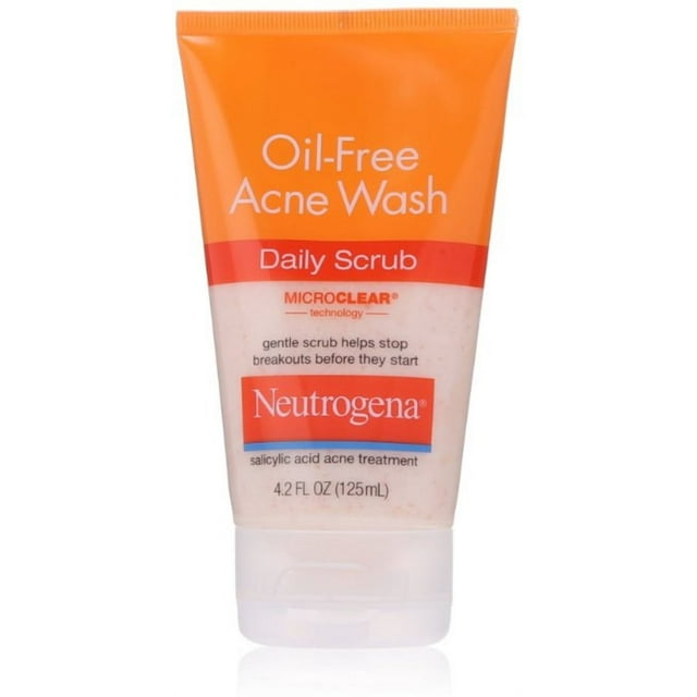 2 Pack - Neutrogena Oil-Free Acne Wash Daily Scrub 4.20 oz