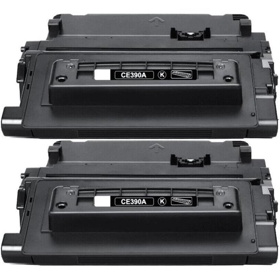 2 Pack New Black Toner Cartridge For HP 90A CE390A Compatible with HP LaserJet Enterprise M4555 MFP Series 600 Series M601 M602 M603