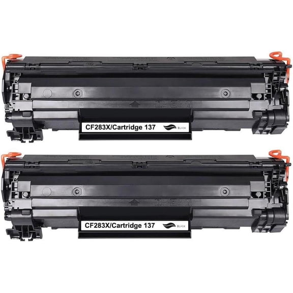 2 Pack New High-Yield  Black Toner Cartridge For  83X CF283X Compatible with  LaserJet Pro M201n M201dw M225dn M225dw M225rdn