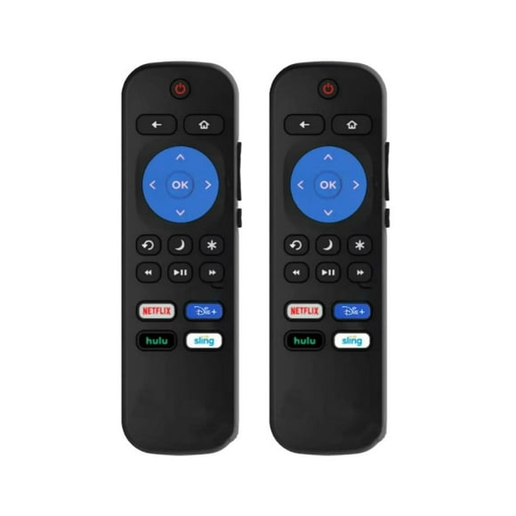 (2 Pack) New Replacement Remote Control for All Westinghouse Roku TV with Netflix, Disney, Hulu, Sling App Buttons