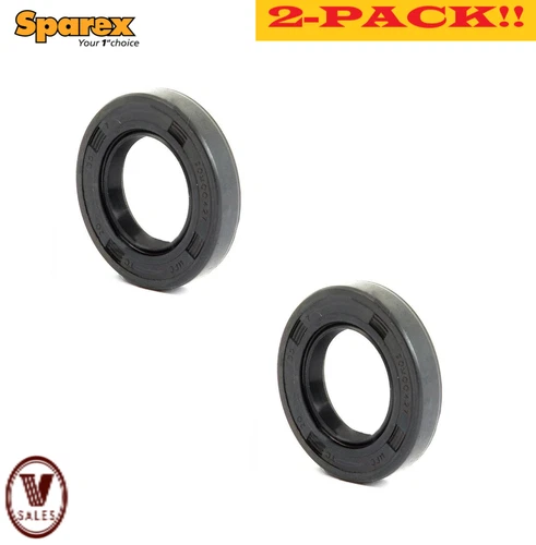 CONFEZIONE 2x Paraolio Harwal 16x28x7 ADL &ndash; Doppio Labbro Con Molla &ndash; In Nitrile