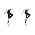 2Pack,New Women's Fashion Brushed Stretch Boot Cut Leggings Fleece