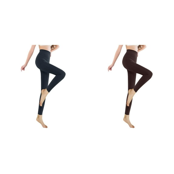 2-Pack,New Women's Fashion Brushed Stretch Sweat Pants Casual Set Lined Thick Tights Sleep Shorts Pack Cotton Warm Winter Pants Warm Bonds Underwear Leggings Ankle-Length Pants 3XL