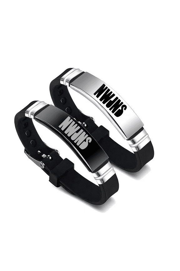 2 Pack NewJeans Merch Bracelets, Kpop NewJeans Charm Silicone Bracelets Jewelry for gifts