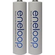 2 Pack Newest Version Panasonic Eneloop 4th Generation AA NiMH Pre-charged 2100 Times Rechargeable Batteries