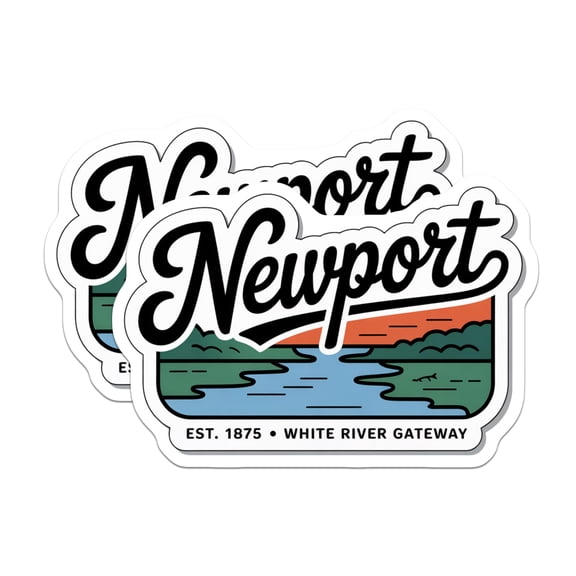 (2 Pack) Newport Arkansas Magnets - White River Gateway - Arkansas Souvenir - 5" On Longest Side - Premium Magnet - for Cars, Refrigerators, Toolboxes, Lockers - Made in USA - MAG17689