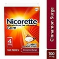 thumbnail image 1 of 2 Pack - Nicorette Gum 4 mg Cinnamon Surge 100 Each, 1 of 1
