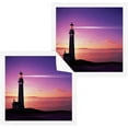 thumbnail image 1 of 2 Pack Night Lighthouse Washcloths Set - Highly Absorbent Pure Cotton Wash Clothes - Soft Fingertip Towel for Bath, Spa（1002） Wash cloth, 1 of 6