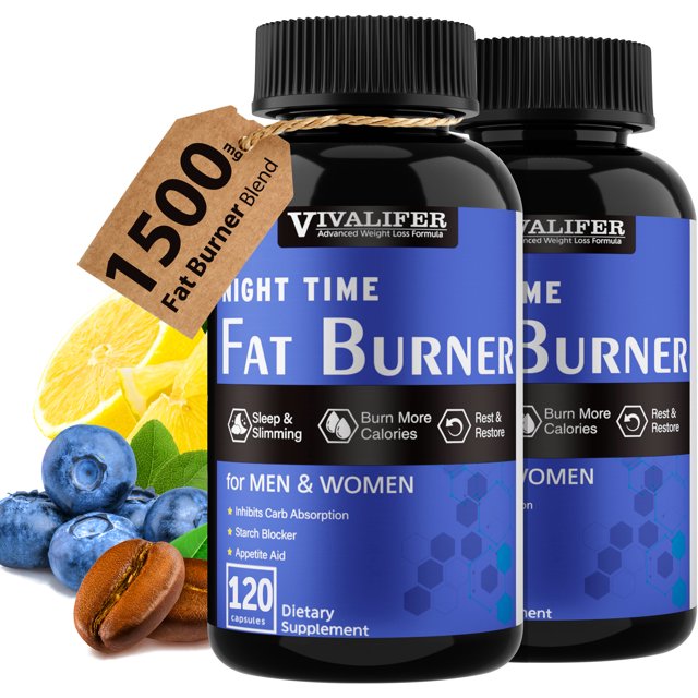 2 Pack Night Time Fat Burner, Appetite Suppressant and Sleep Aid