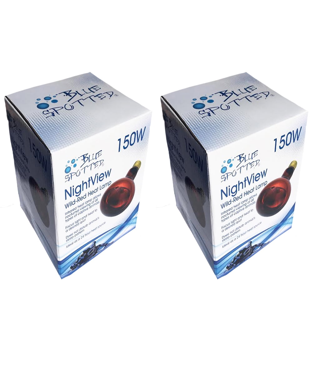 2 Pack NightView WildRed 150 Watt Infrared Heat Lamps