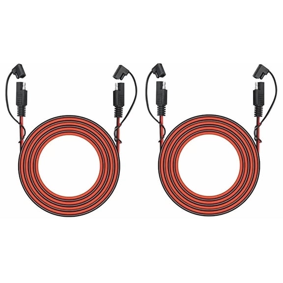 (2 Pack) Nilight 50037R 12Ft Cable Dc Extension Cord 16Awg 2 Pin Wire Harness