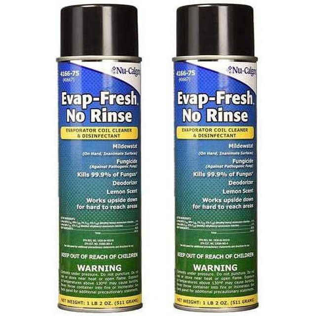 (2) Pack, No Rinse Coil Cleaner, Fresh Scent